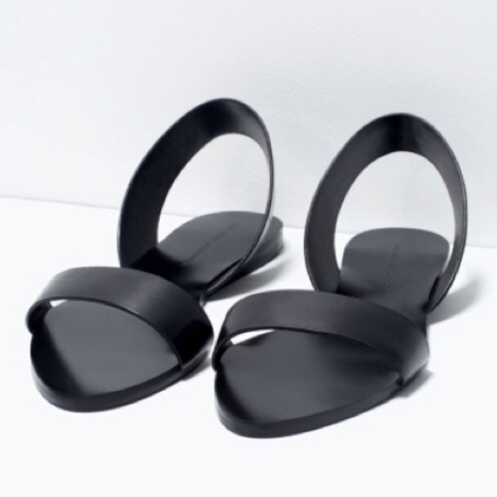 Zara black sandals